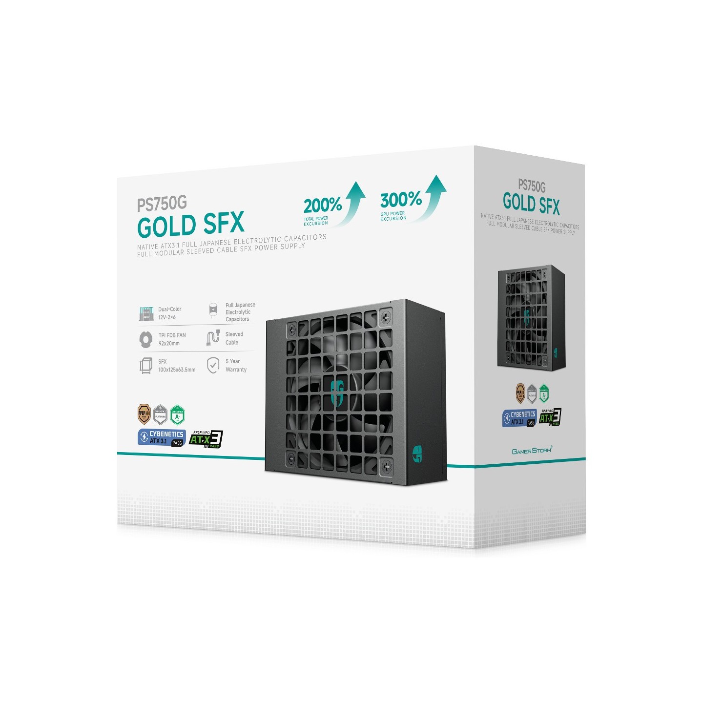 DeepCool PS750G SFX Fully Modular SFX PSU – 750W 80 Plus Gold - R-PS750G-SFX | Armenius Store