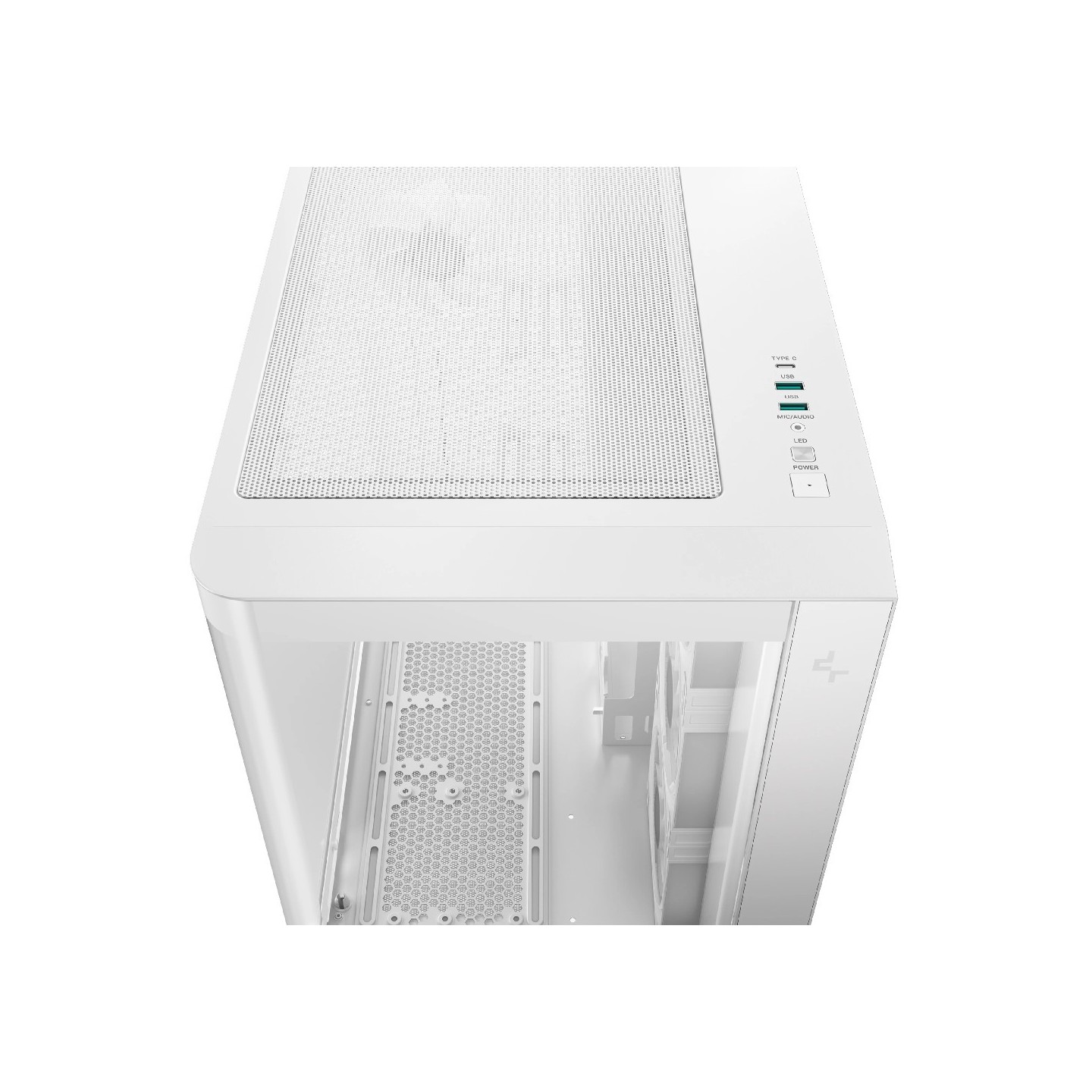 DeepCool CG530U 4F WH ATX Curved Glass Panoramic Case White - R-CG530U4FWH (Boxed) — Buy in Cyprus with Fast Delivery