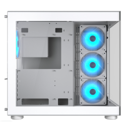 Cougar FV150 RGB White - Mid Tower ATX PC Case - Dual Chamber 400mm GPU - 4 ARGB Fans (Boxed)