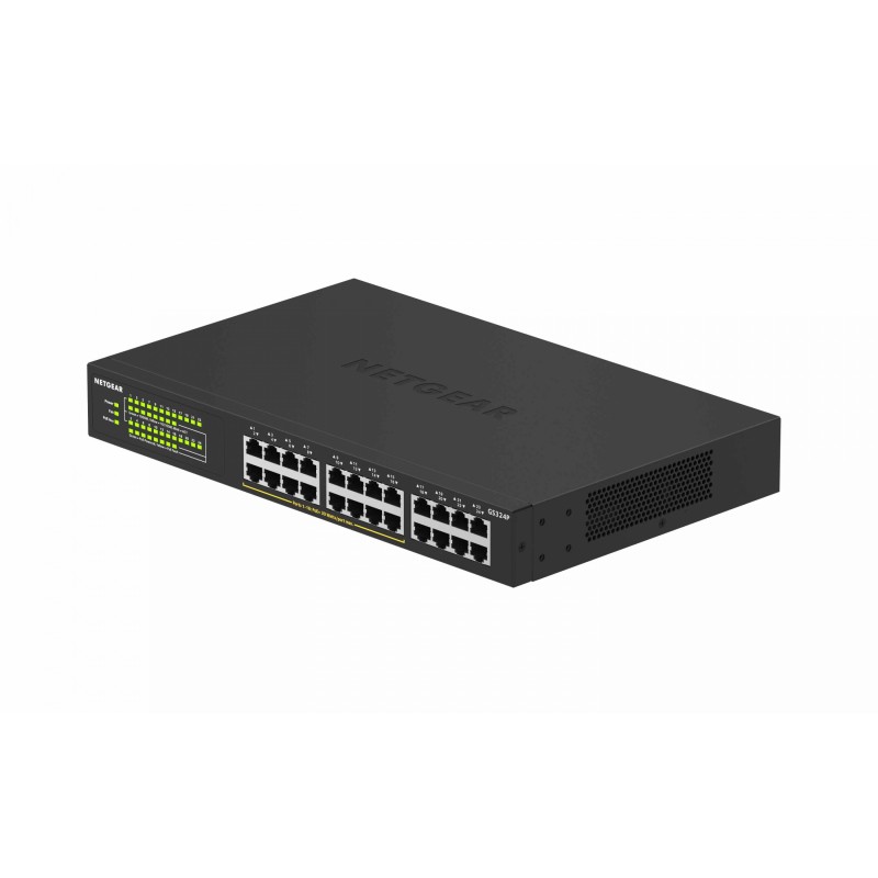 Buy NETGEAR GS324P-100EUS - 24-Port Gigabit Unmanaged PoE+ Switch, Black, 1U Rac... in Cyprus, Nicosia, Limassol, Larnaka, Pafos