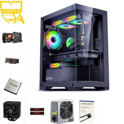 Custom 1080p Gaming PC - Ryzen 7 5700X, RX 6400, 16GB DDR4, 512GB NVMe — Buy in Cyprus with Fast Delivery