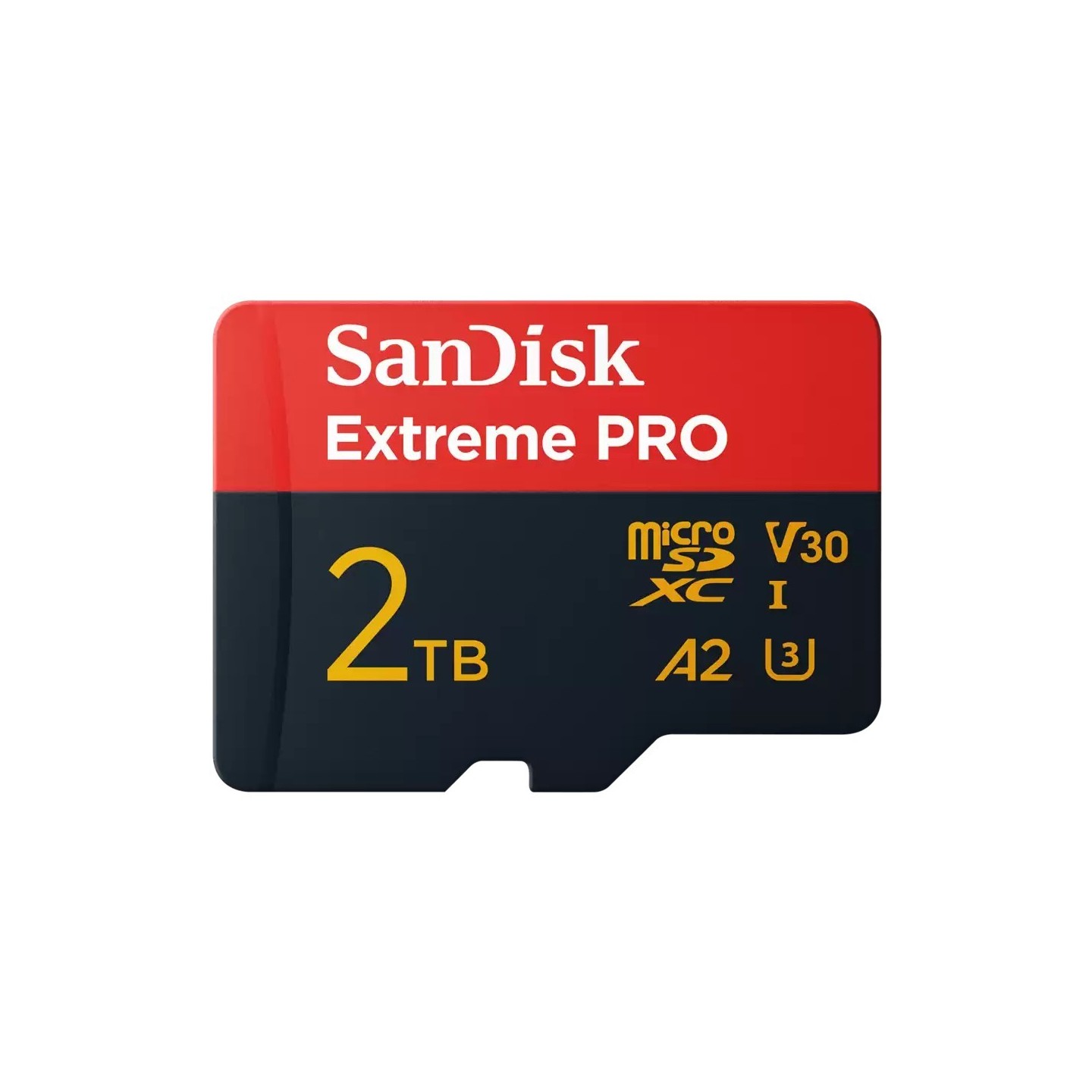 SanDisk Extreme PRO microSDXC 2TB - UHS-I U3/V30 A2, 250MB/s read 150MB/s write - Black/Red — Buy in Cyprus with Fast Delivery