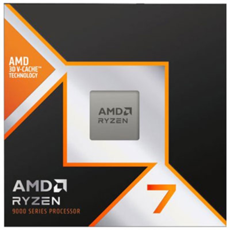 AMD Ryzen 7 9800X3D - AM5 Tray - 8-Core/16-Thread, 4.7GHz Base / 5.2GHz Boost, 120W, 96MB L3