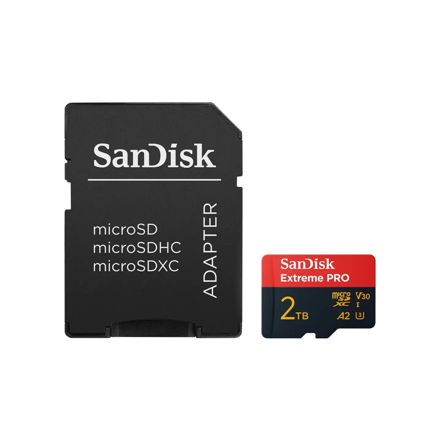 SanDisk Extreme PRO microSDXC 2TB - UHS-I U3/V30 A2, 250MB/s read 150MB/s write - Black/Red — Buy in Cyprus with Fast Delivery