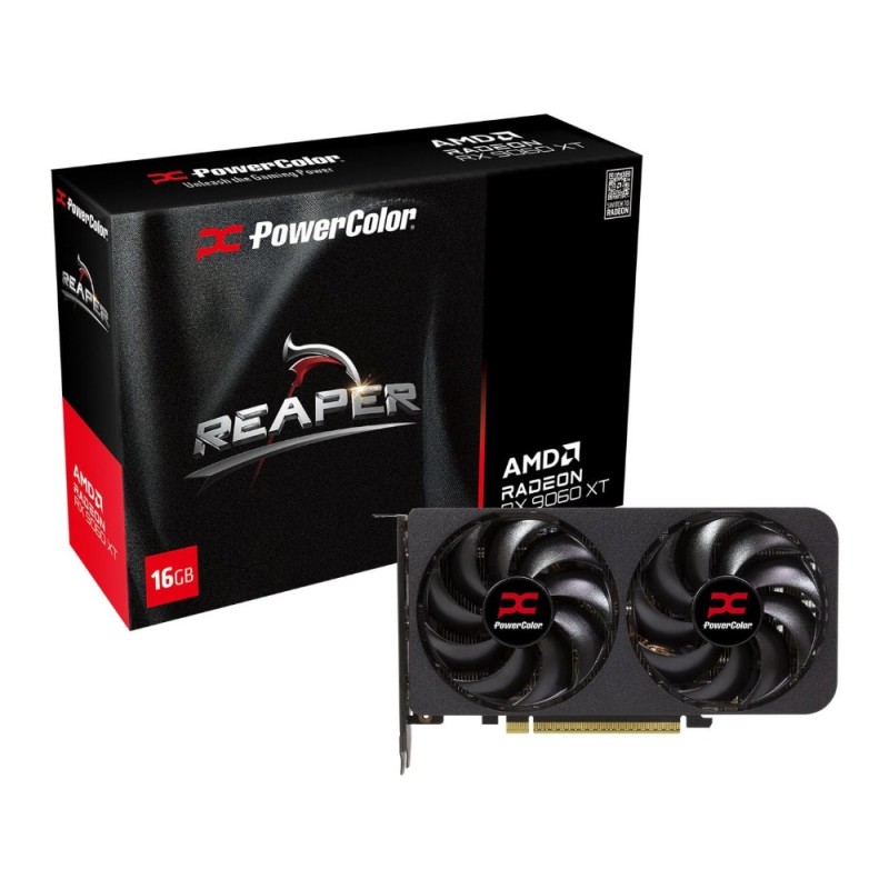 PowerColor Radeon Reaper RX 9060 XT 16GB GDDR6 - 3230 MHz Boost, PCIe 5.0 x16 (Boxed) — Buy in Cyprus with Fast Delivery