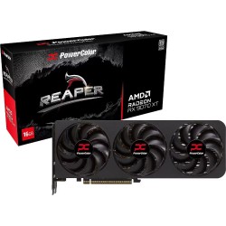 PowerColor Radeon Reaper RX 9070 XT - Black, 16GB GDDR6, 2970MHz Boost, PCIe 5.0 x16 (Boxed)