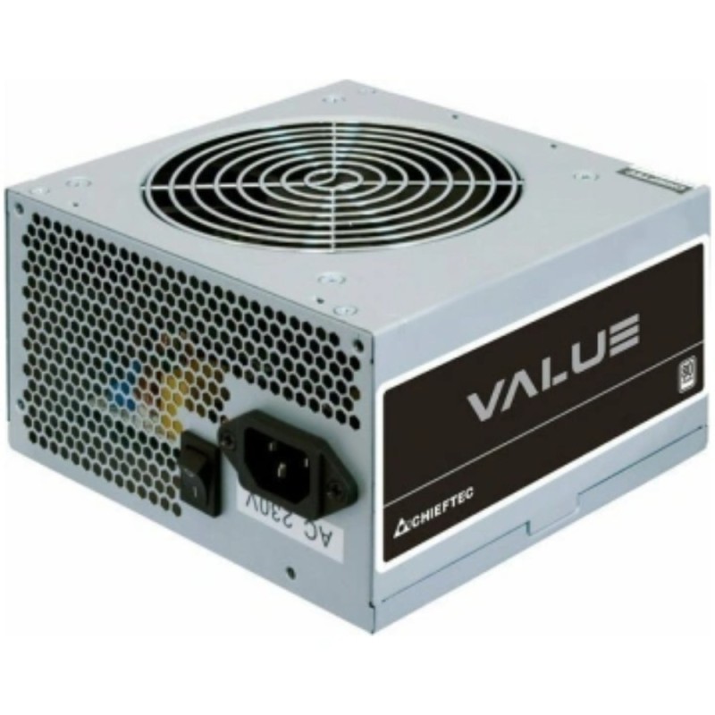 Chieftec Value Series APB-400B8 - 400W Non-Modular ATX PSU, 80 PLUS White, Silver (Boxed) — Buy in Cyprus with Fast Delivery