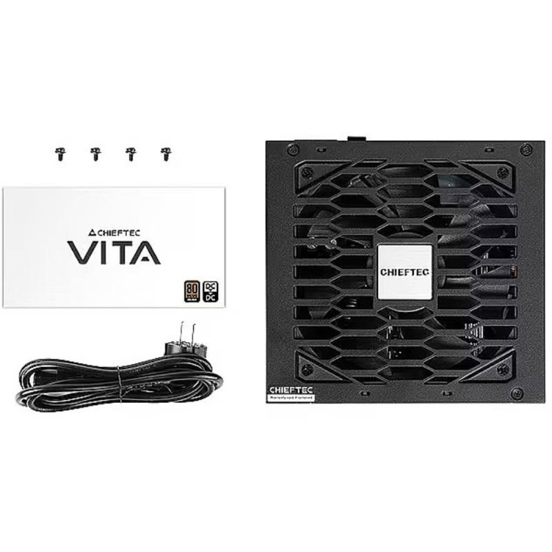 Chieftec Vita BPX-750-S - 750W 80 PLUS Bronze Non-Modular PSU, 120mm Silent Fan (Black) — Buy in Cyprus with Fast Delivery