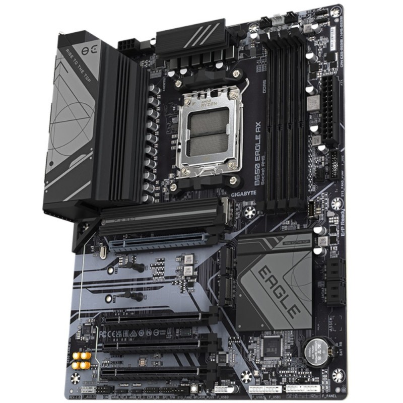 Gigabyte GA-B650 EAGLE AX - AM5 ATX Motherboard, DDR5, 4x DIMM (256GB), Wi-Fi 6E, 3x M.2, 4x SATA, Bluetooth 5.3 (Boxed)