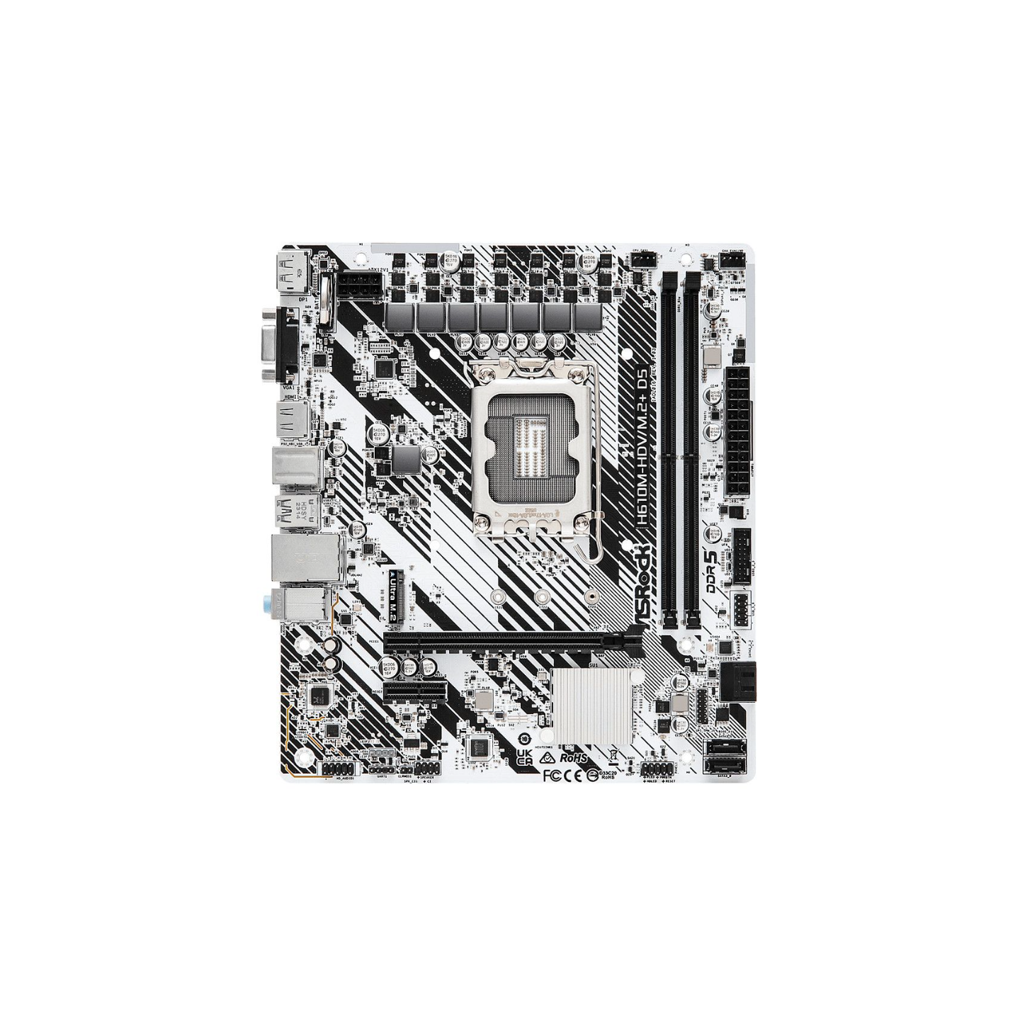 ASRock H610M-HDV/M.2+ D5 LGA1700 Micro-ATX DDR5 PCIe4.0 (Boxed) — Buy in Cyprus with Fast Delivery