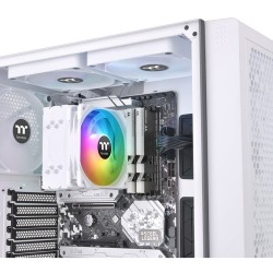 Buy Thermaltake UX200 SE Air Tower CPU Cooler - White - 120mm ARGB PWM Fan, 170W... in Cyprus, Nicosia, Limassol, Larnaka, Pafos