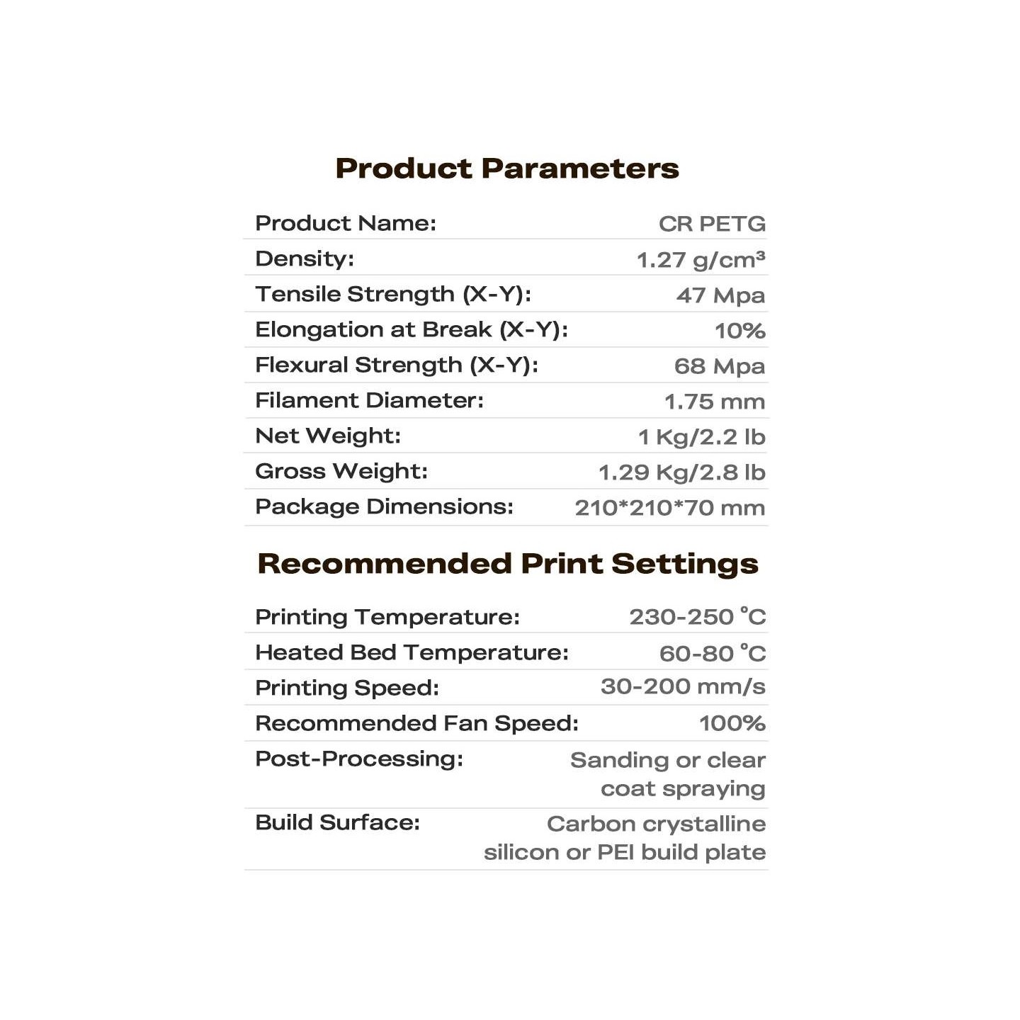 Buy Creality CR-PETG Transparent Blue 3D Printer Filament, Hard Glossy, Tensile Str. 49MPA, 1 kg Spool1. in Cyprus, Nicosia, Lim
