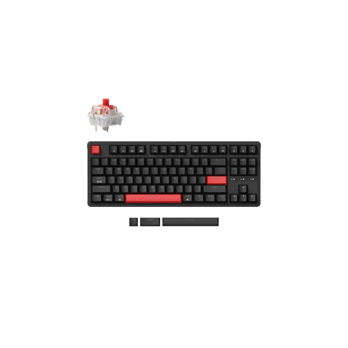 Keychron C3 Pro QMK/VIA Mechanical Red Switch TKL Wired Keyboard — Armenius Store Cyprus