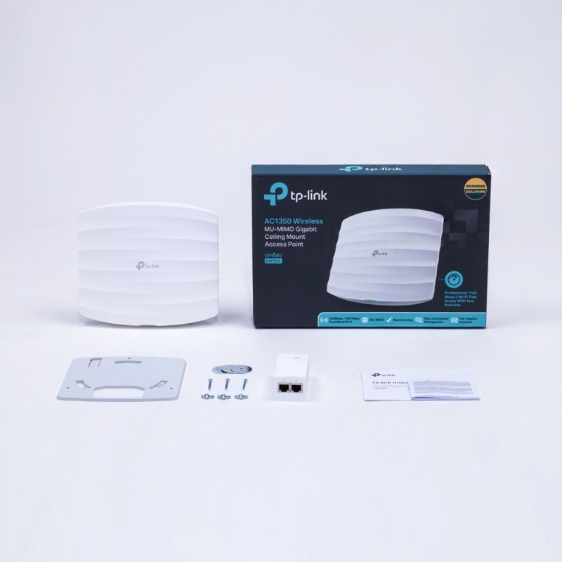 Buy TP-Link Omada EAP225 - AC1350 Dual-Band Wi-Fi 5 Access Point - White, PoE in Cyprus, Nicosia, Limassol, Larnaka, Pafos