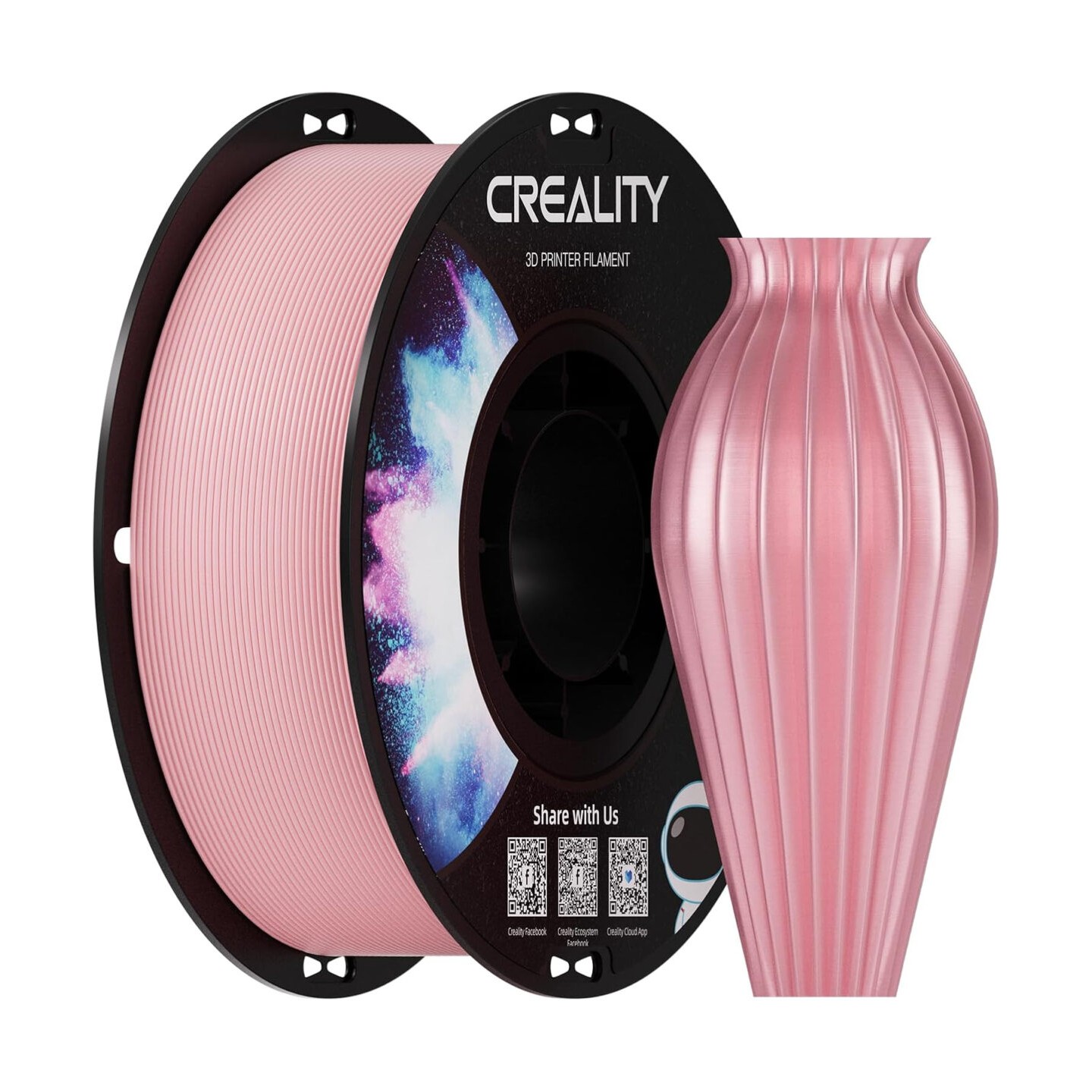 Buy Creality CR-PETG Pink 3D Printer Filament, Hard Glossy, Tensile Str. 49MPA, 1 kg Spool1.79 in Cyprus, Nicosia, Limassol, Lar