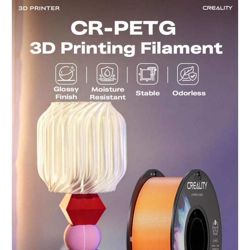 Buy Creality CR-PETG Green 3D Printer Filament, Hard Glossy, Tensile Str. 49MPA, 1 kg Spool1.76 in Cyprus, Nicosia, Limassol, La