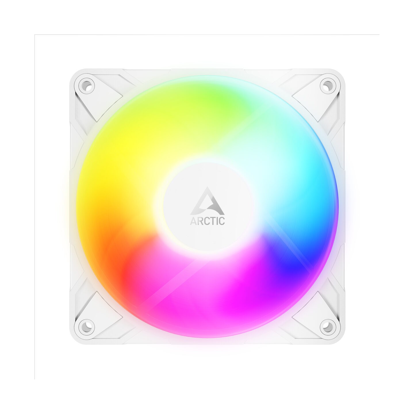 ARCTIC P12 Pro Reverse A-RGB White 3-Pack | 120mm Reverse Blade PWM Case Fans — Armenius Store Cyprus