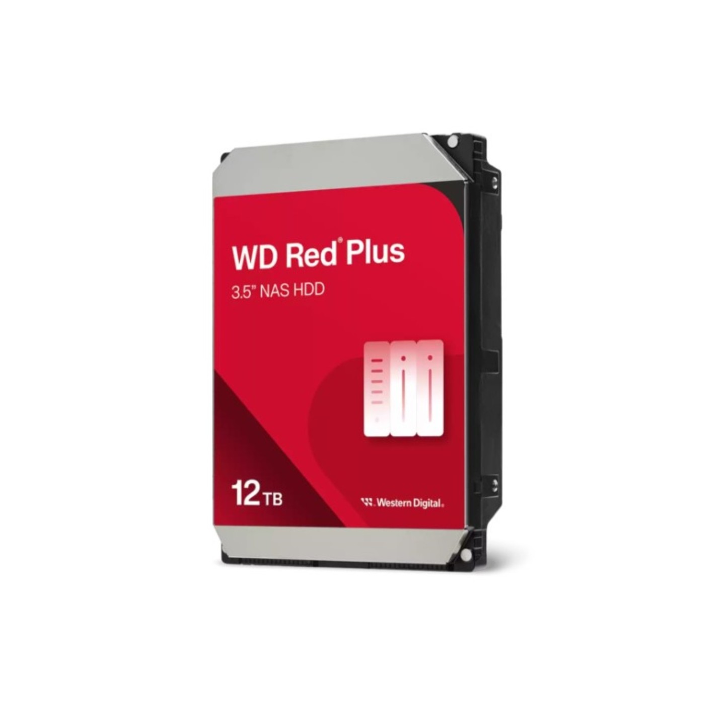 WD Red Plus WD120EFGX - 12TB 3.5in SATA III 6Gb/s HDD, 7200 RPM, 512MB Cache (NAS, CMR) (Boxed)