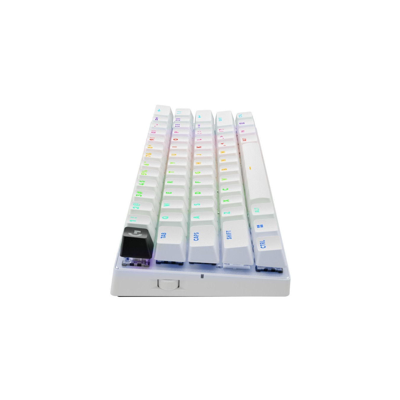 Logitech PRO X 60 TKL LIGHTSPEED - 920-011924 - White, 60% Mechanical (GX Brown), Lightspeed RF+Bluetooth, Per-key RGB