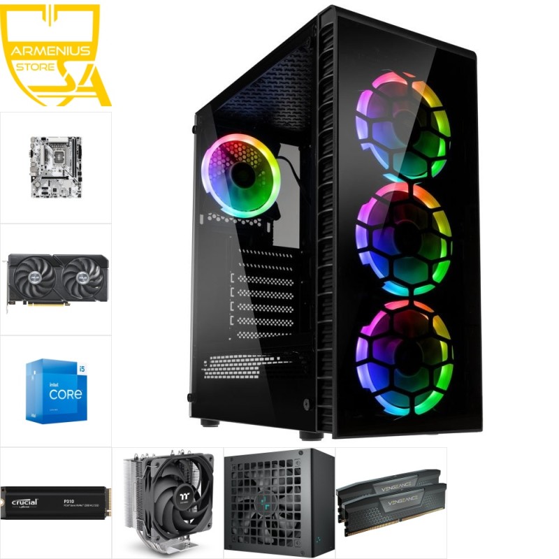 Custom Gaming PC - Intel i5-13400F, RTX 4060 Ti, 16GB DDR5, 1TB NVMe — Buy in Cyprus with Fast Delivery