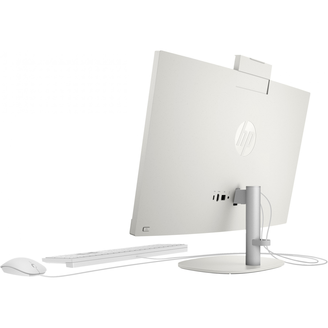 HP All-in-One 27-cr0005ng - 27" FHD IPS, AMD Ryzen 3 7320U 2.4/4.1GHz, 8GB LPDDR5, 512GB SSD, White