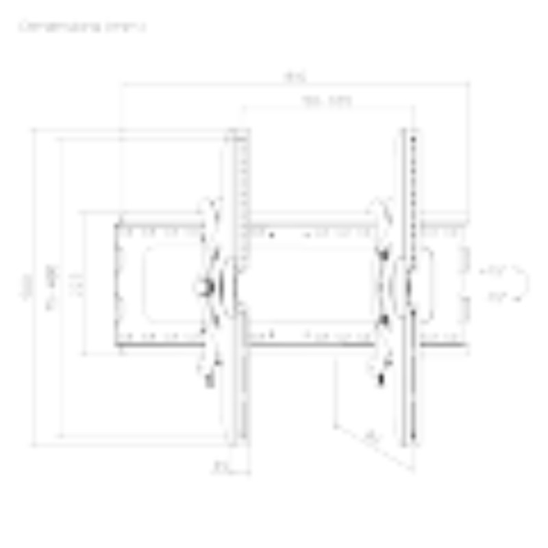 DMT TV Wall Mount 32-60" VESA 600x400 75kg Tilt Steel — Armenius Store Cyprus