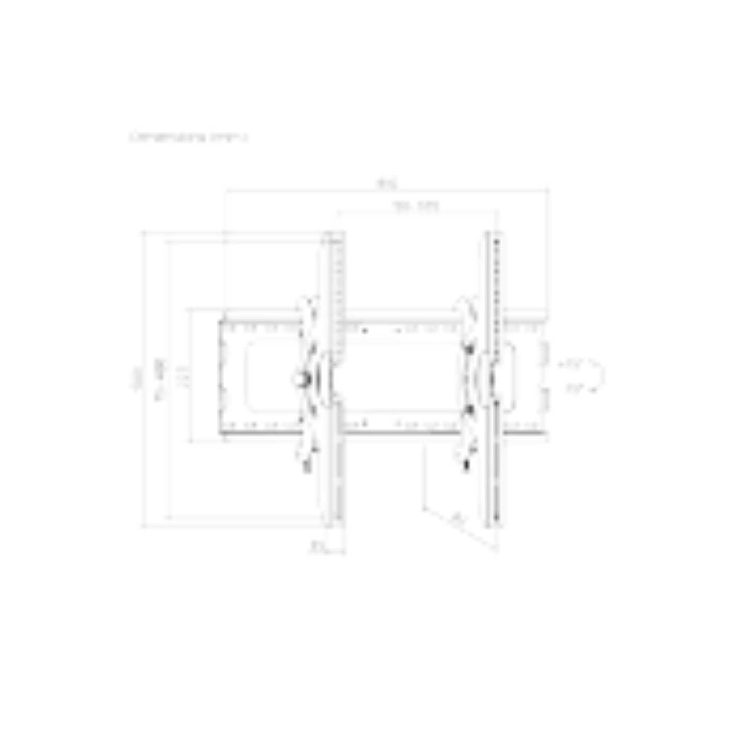 DMT TV Wall Mount 32-60" VESA 600x400 75kg Tilt Steel — Armenius Store Cyprus