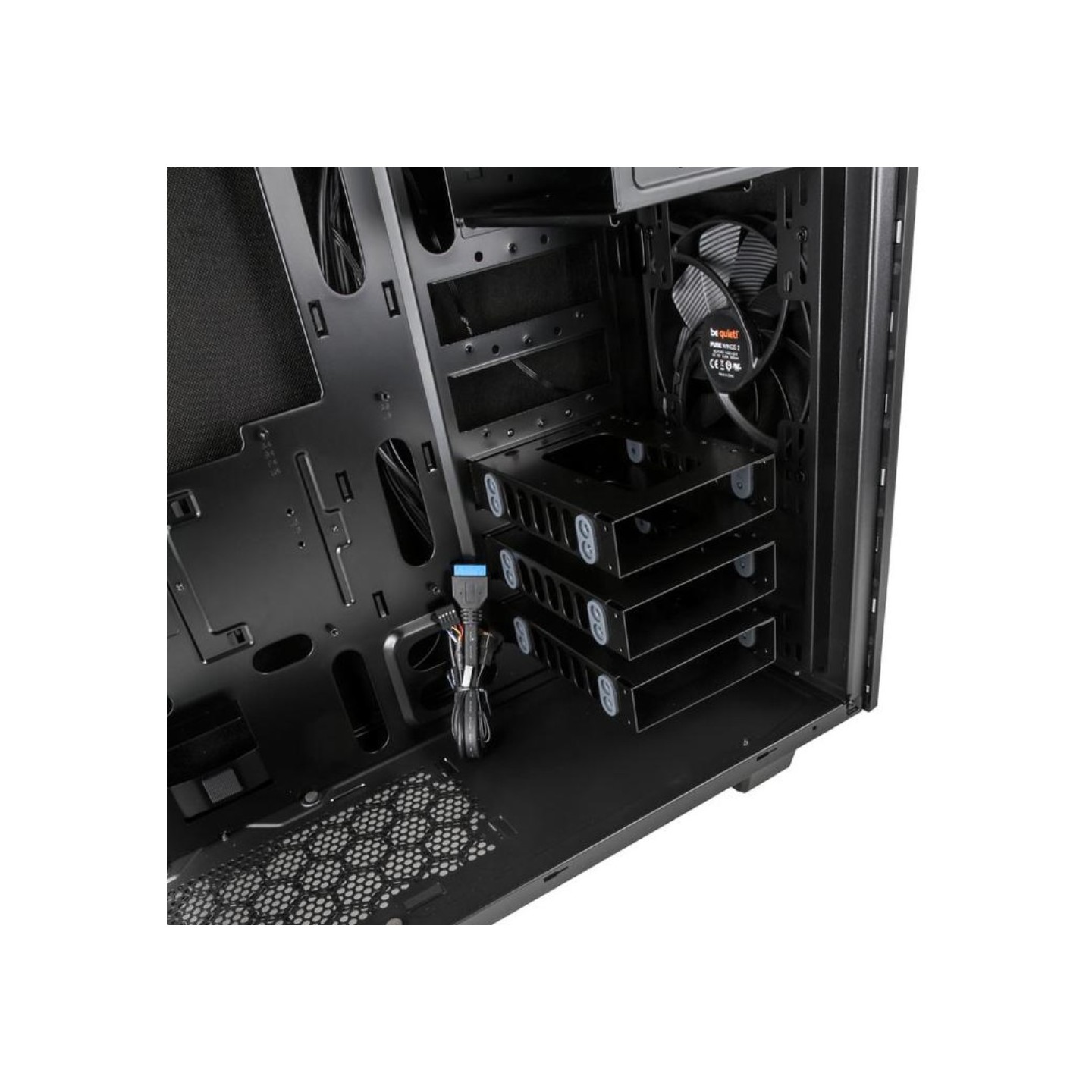 be quiet! Pure Base 600 Mid Tower Case - Silver ATX/mATX/Mini-ITX 2x Pure Wings 2 (Boxed) — Buy in Cyprus with Fast Delivery