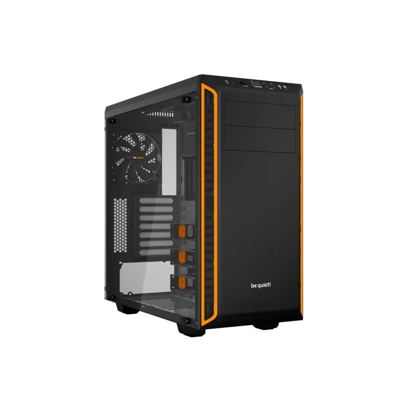 be quiet! Pure Base 600 Window Mid Tower Case - Orange (Boxed) — Buy in Cyprus with Fast Delivery
