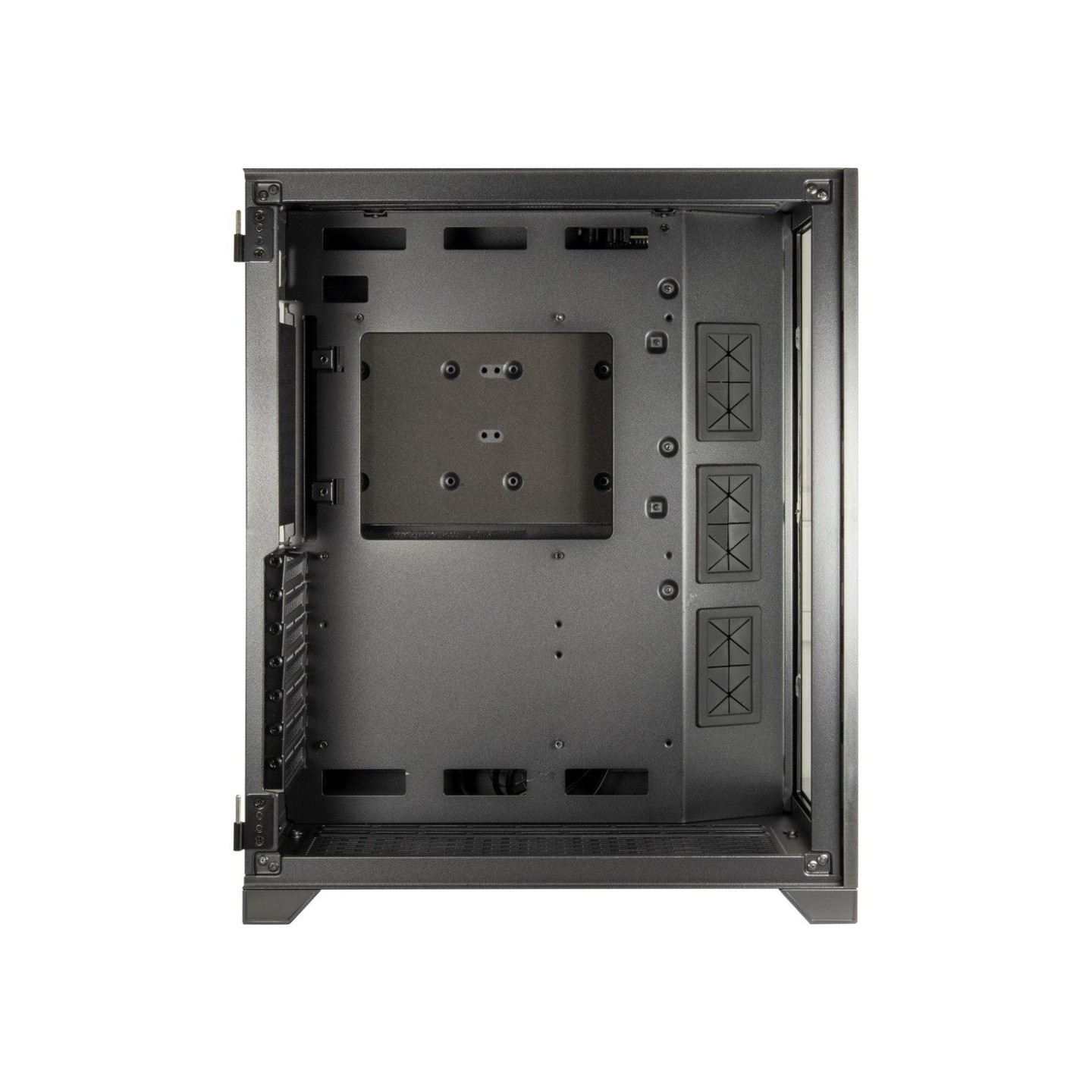 Inter-Tech C-702 Diorama ATX Mid Tower PC Case - Tempered Glass, No PSU/Fans — Armenius Store Cyprus