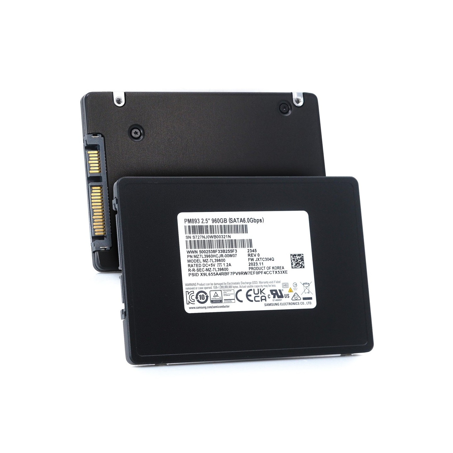 Samsung PM893 960GB 2.5-inch SATA Enterprise SSD - MZ-7L3960HCJR (Bulk) — Buy in Cyprus with Fast Delivery