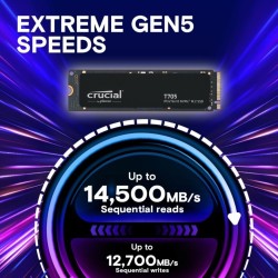 Crucial T705 2TB NVMe SSD - PCIe 5.0 x4 M.2 14,500/12,700 MB/s - CT2000T705SSD3 (Boxed) — Buy in Cyprus with Fast Delivery