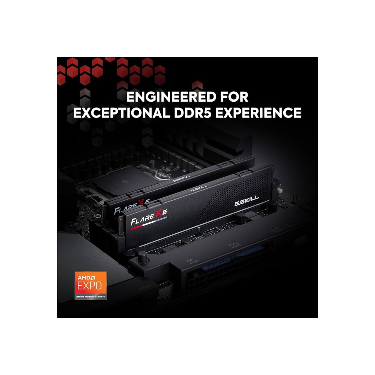 G.Skill Flare X5 DDR5 32GB (2x16GB) 6000MHz CL32 EXPO F5-6000J3238F16GX2-FX5 (Boxed) — Buy in Cyprus with Fast Delivery