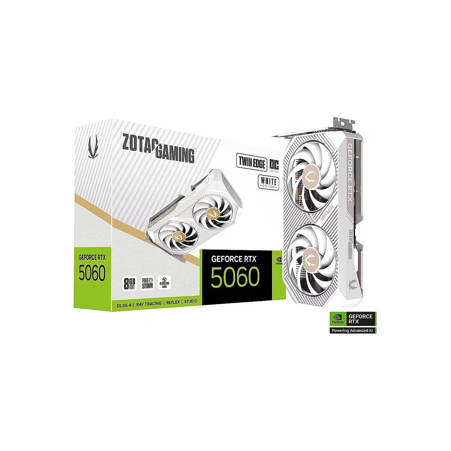ZOTAC GeForce RTX 5060 Twin Edge OC White 8GB GDDR7 2497MHz PCIe 5.0 (Boxed) — Buy in Cyprus with Fast Delivery