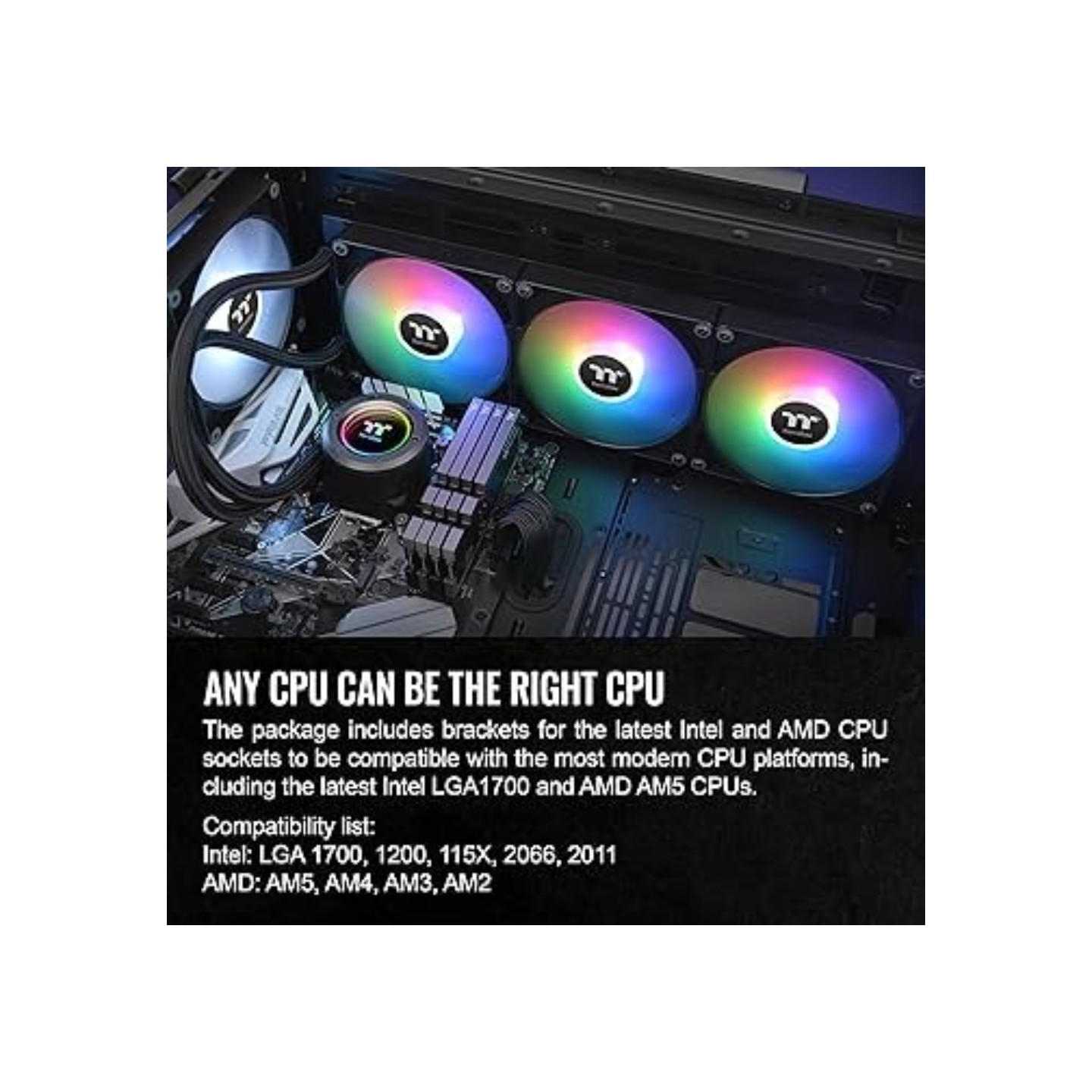 Thermaltake TH420 V2 ARGB Sync 420mm AIO CPU Cooler CL-W376-PL14SW-A (Boxed) — Buy in Cyprus with Fast Delivery
