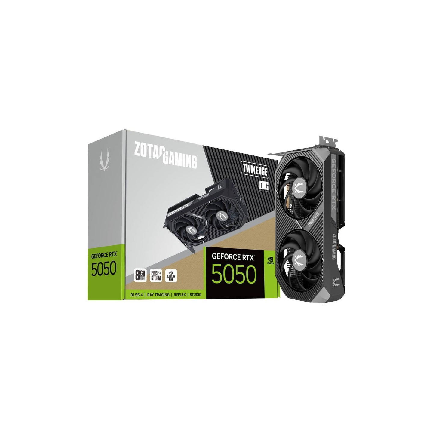 ZOTAC GeForce RTX 5050 Twin Edge OC 8GB GDDR6 2602MHz - ZT-B50500H-10M (Boxed) — Buy in Cyprus with Fast Delivery