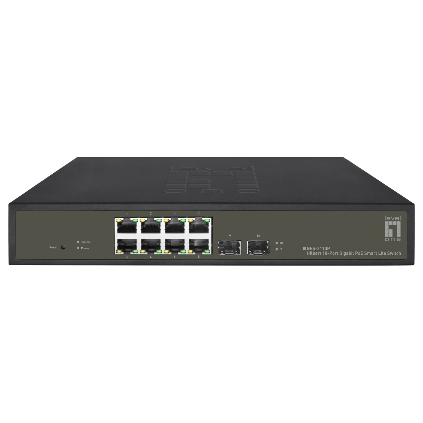 Switch 8x GE GES-2110P 2xGSFP 19' 130W 8xPoE+ — Buy in Cyprus with Fast Delivery