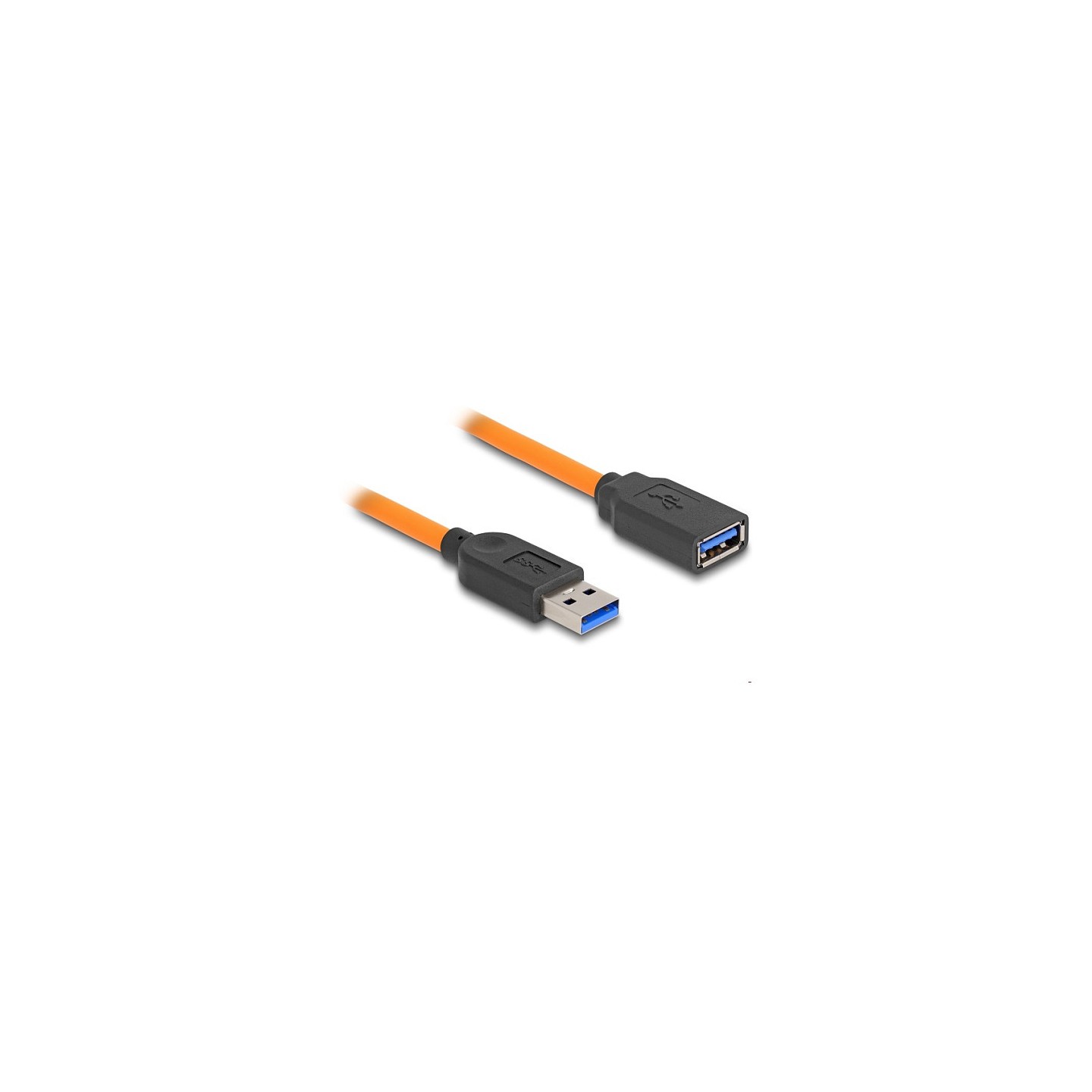 DELOCK USB 5 Gbps Kabel USB Typ-A Stecker zu USB Typ-A Buchse fur Tethered Shooting 1m orange