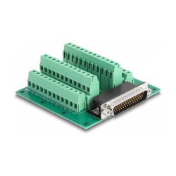 DELOCK D-Sub HD 44 Pin Stecker zu Terminalblock fur Hutschiene — Buy in Cyprus with Fast Delivery