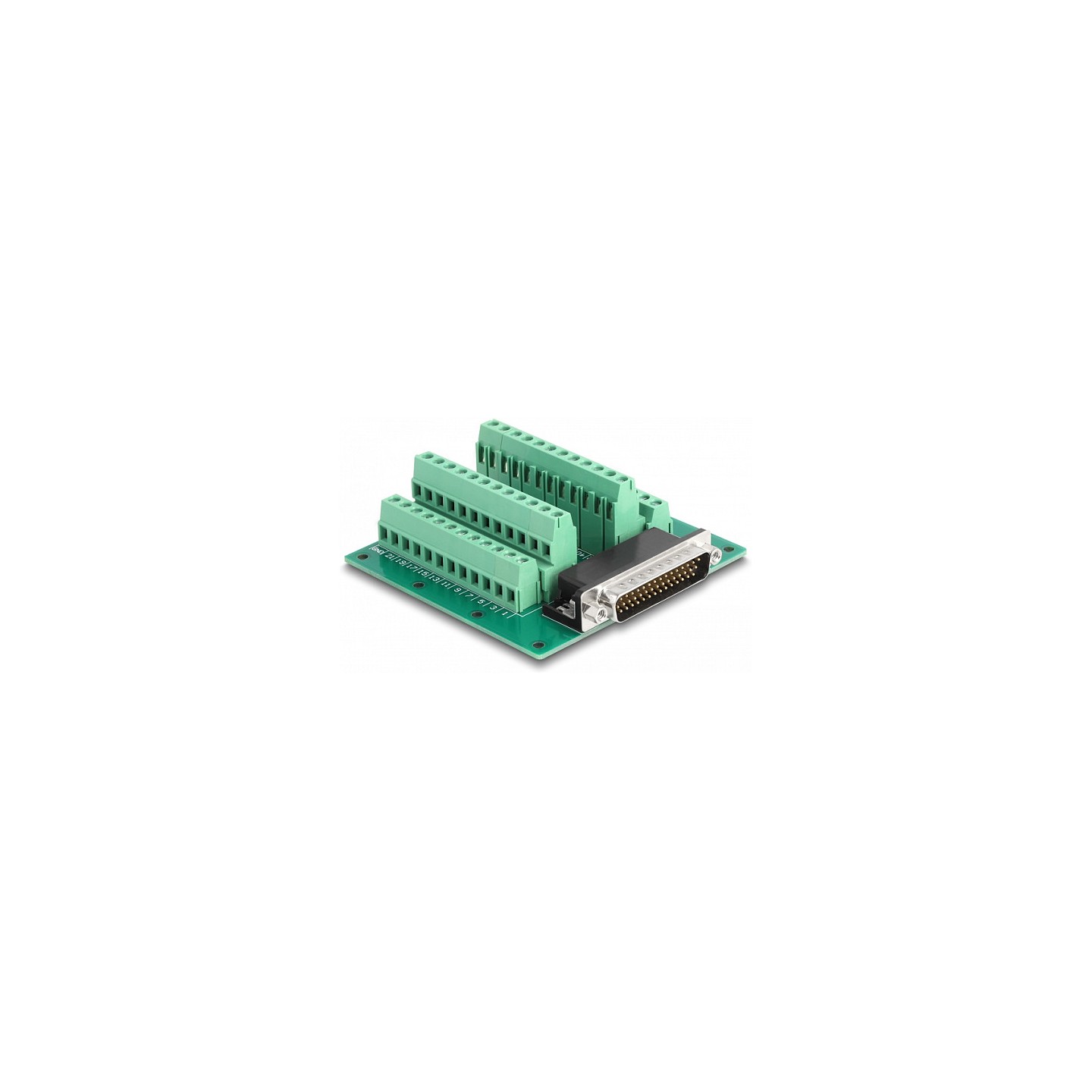 DELOCK D-Sub HD 44 Pin Stecker zu Terminalblock fur Hutschiene — Buy in Cyprus with Fast Delivery
