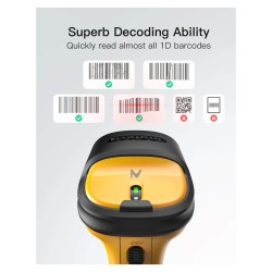 inateck Barcodescanner P6-AI yellow [BCST-P6-AI_yellow] — Buy in Cyprus with Fast Delivery