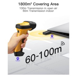 inateck Barcodescanner P6-AI yellow [BCST-P6-AI_yellow] — Buy in Cyprus with Fast Delivery
