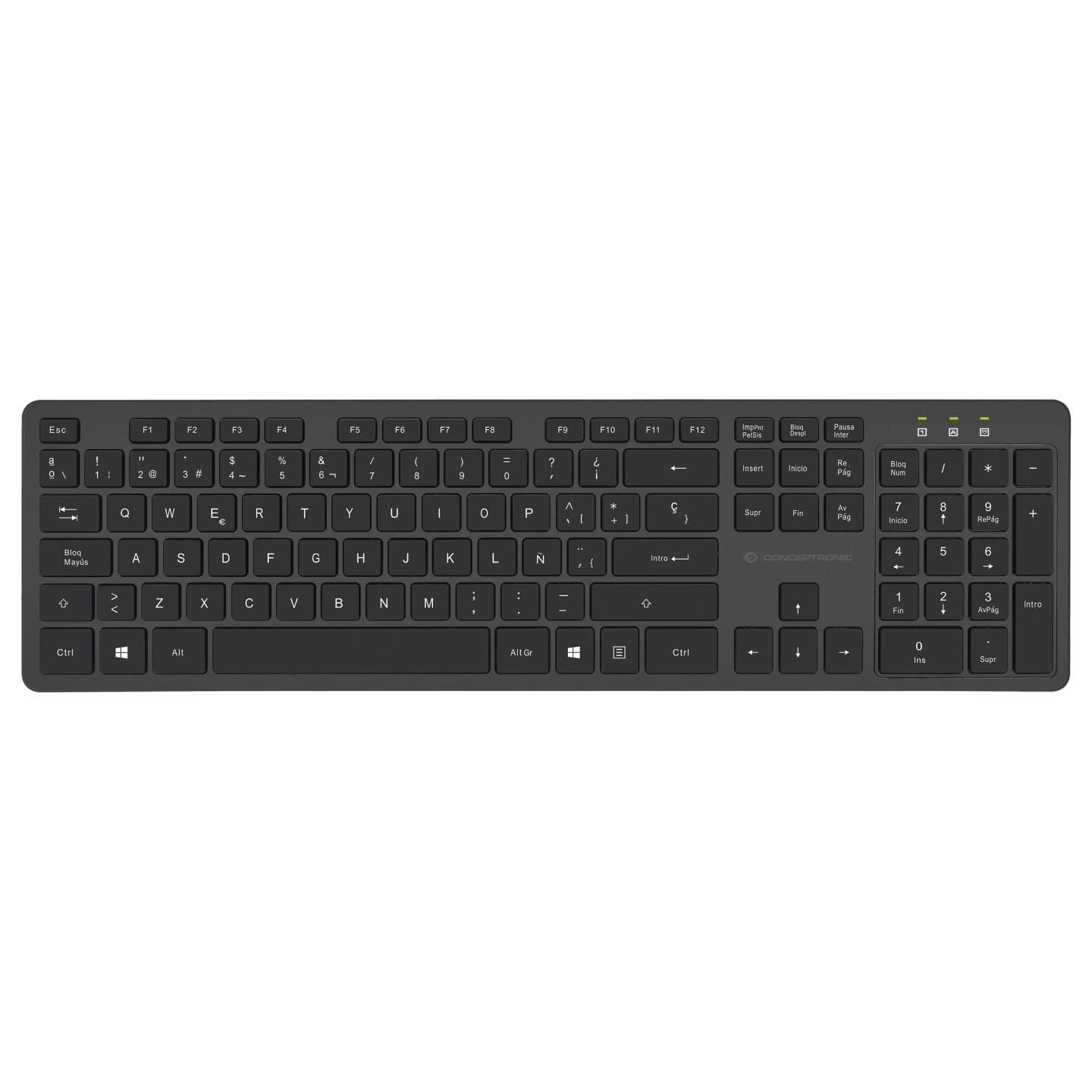 CONCEPTRONIC Wireless Keyboard+Mouse.Layout spanisch sw — Buy in Cyprus with Fast Delivery