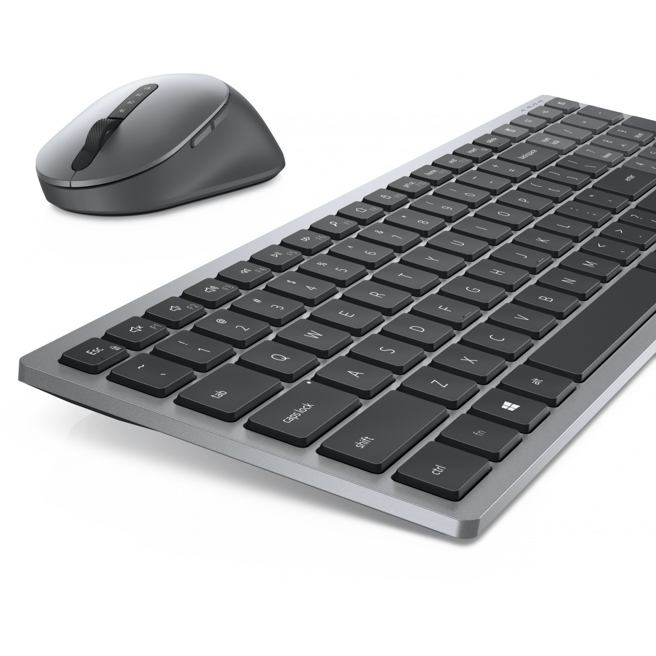 Dell Pro Plus Compact Keyboard & Mouse - KM7120W - German QWERTZ, Grey Titanium, Wireless (Bluetooth 5.0)