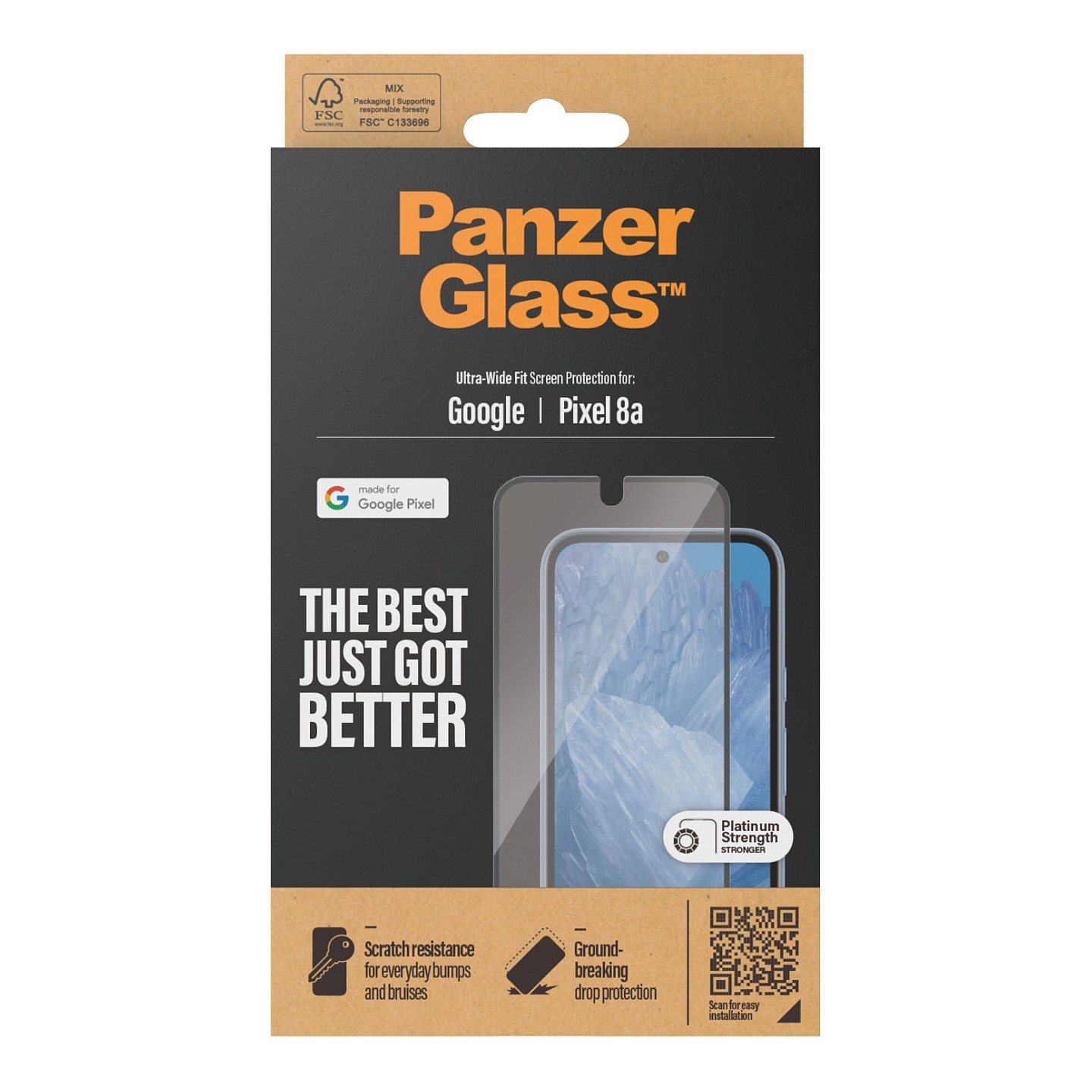 PanzerGlass Screen Protector Google Pixel 8a -Ultra Wide Fit — Buy in Cyprus with Fast Delivery