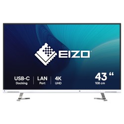 EIZO 108cm (42.5') EV4340X-WT 16:09 4K 2xHDMI+DP+USB-C IPS — Buy in Cyprus with Fast Delivery