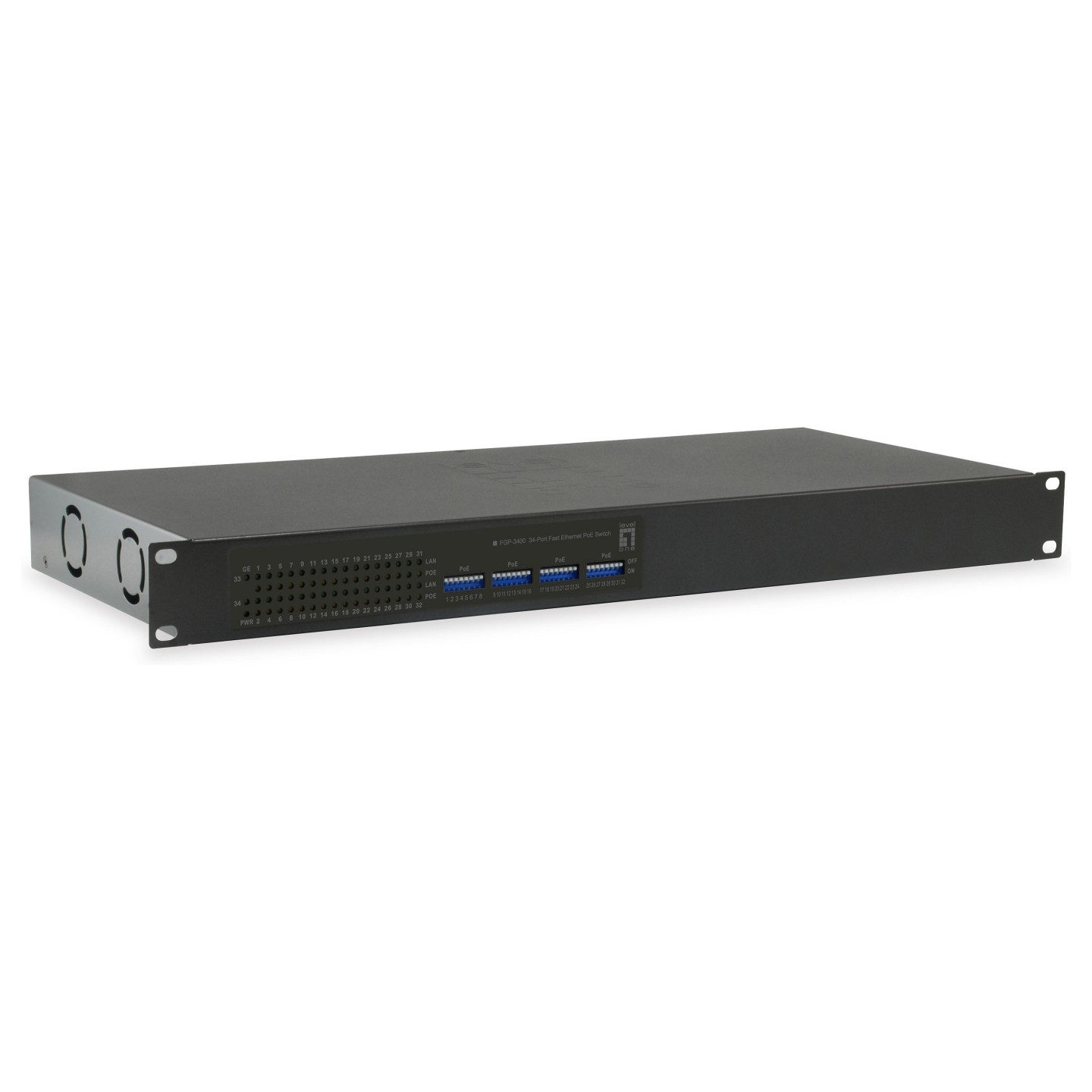 Switch 34x FE FGP-3400W630 2xGE 19' 630W 32xPoE — Buy in Cyprus with Fast Delivery