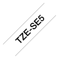 Schriftbandkassette Brother 24mm weiß schwarz TZe-SE5 — Buy in Cyprus with Fast Delivery