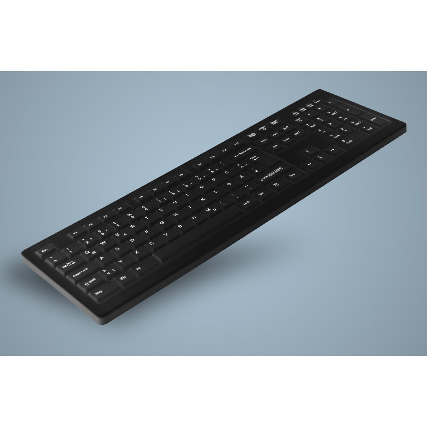 Cherry AK-C8100F-U1-B US - wischdesinfizierbar - schwarz - US englisch — Buy in Cyprus with Fast Delivery