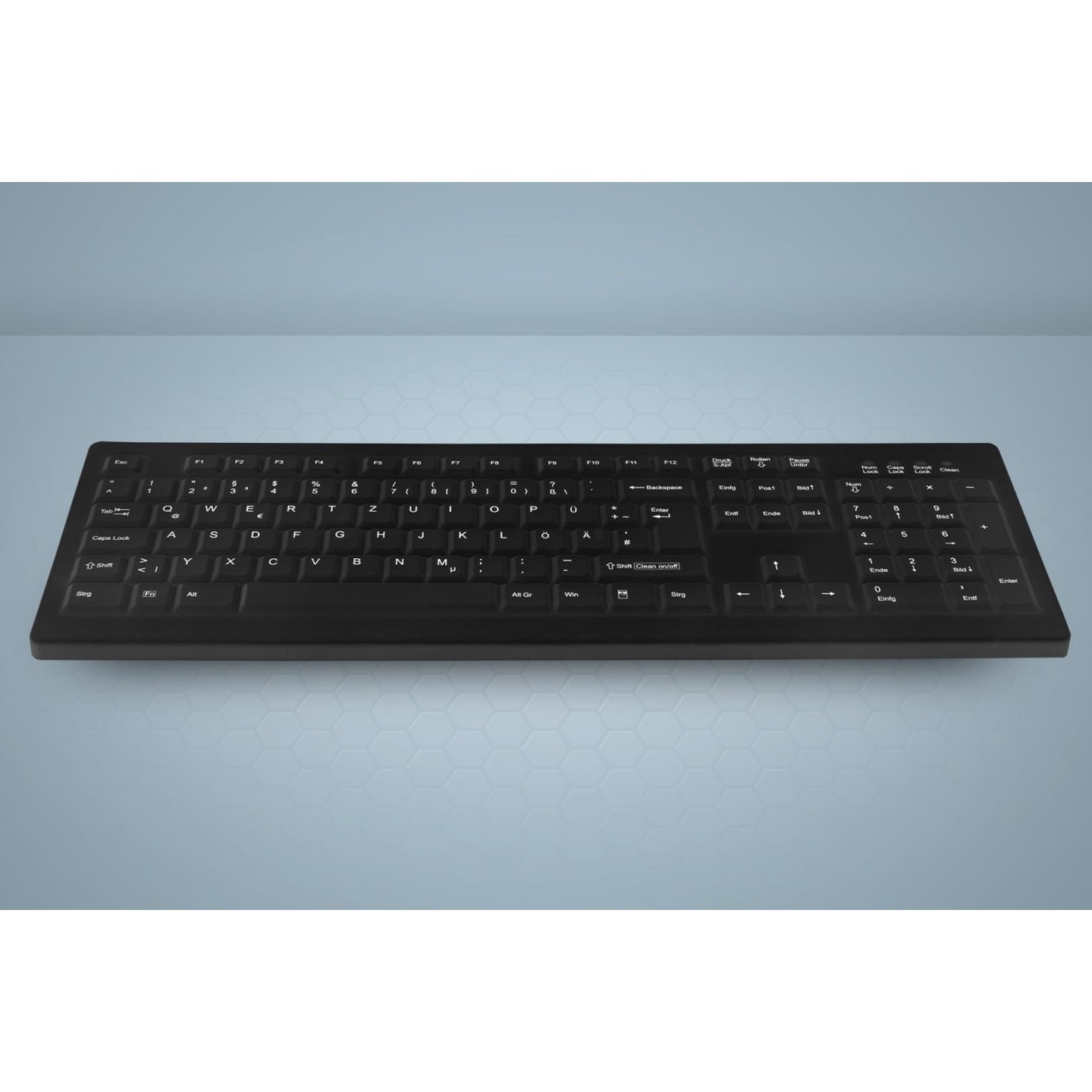 Cherry AK-C8100F-U1-B US - wischdesinfizierbar - schwarz - US englisch — Buy in Cyprus with Fast Delivery